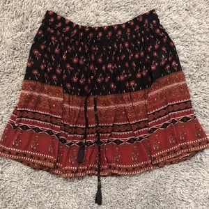 forever 21 floral mini skirt